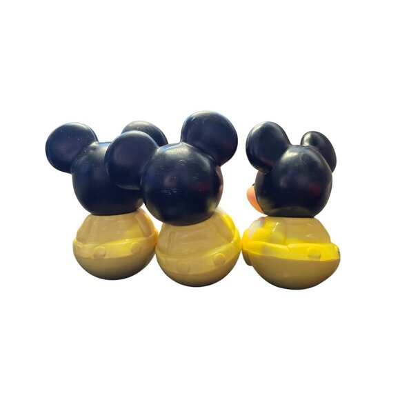 1984 Walt Disney Baby Mickey Mouse Roly-Poly Rattle Toys - Picture 9 of 10